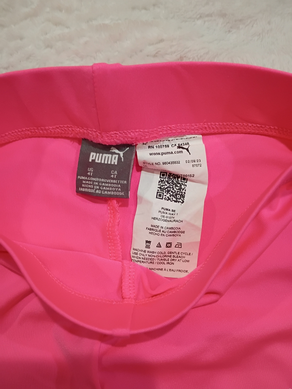 Puma Hot Pink Athletic Leggings